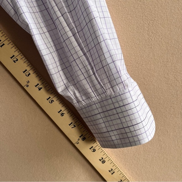 Ermenegildo Zegna Portifino Long Check Pattern Sleeve Shirt Size L - Picture 9 of 11